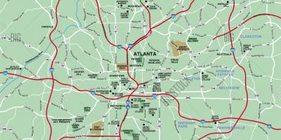 Nagyobb Atlantai térkép