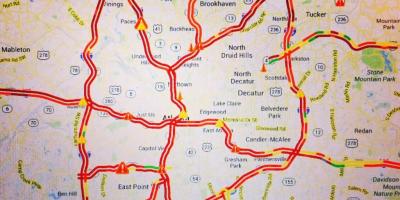 Térkép Atlanta forgalom