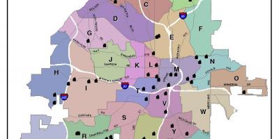Térkép Atlanta zóna térképen