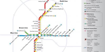 MARTA metró térkép