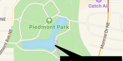 Piedmont park térkép