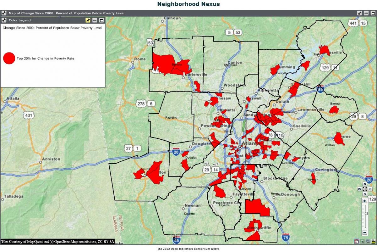 bűnügyi térkép Atlanta