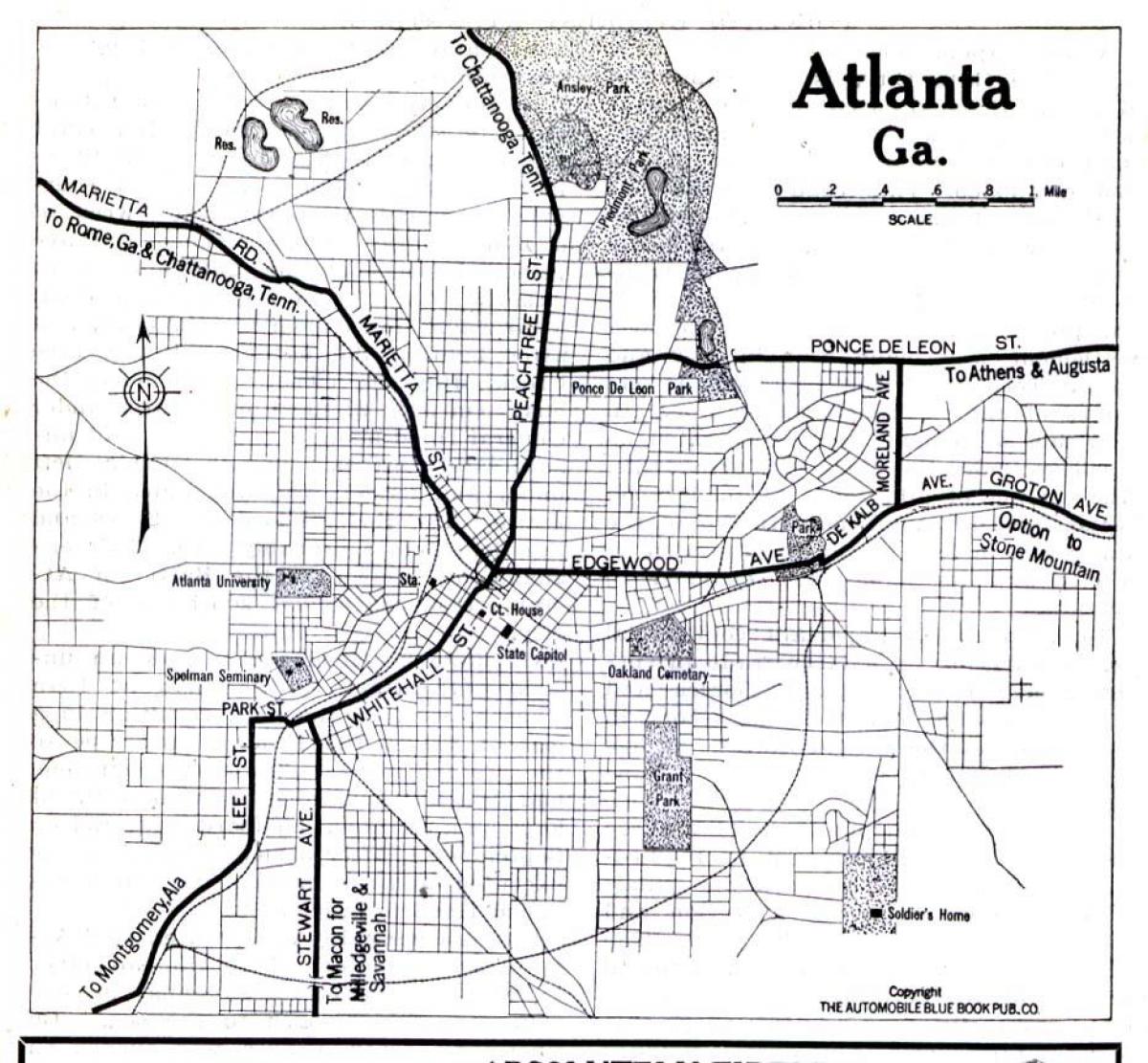 térkép Atlanta, Georgia