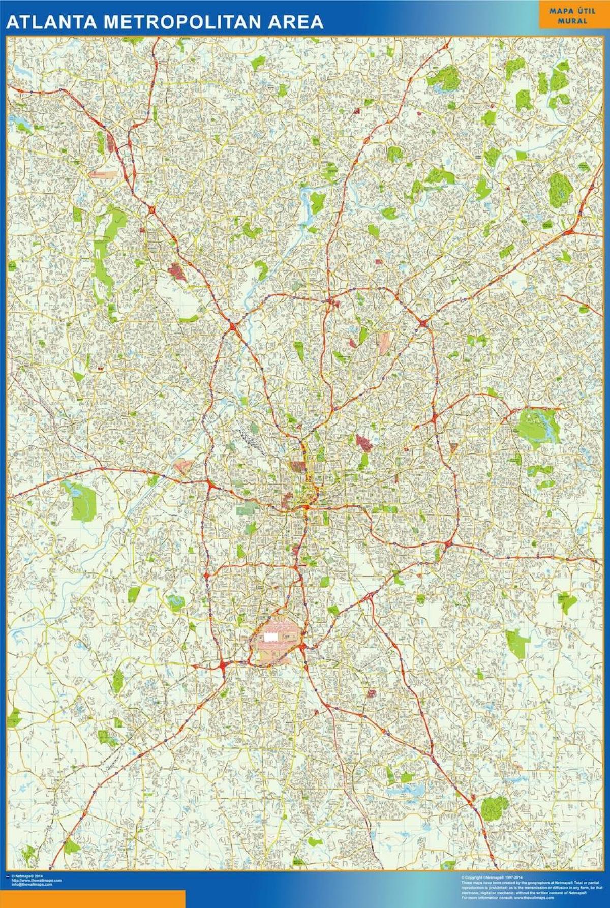 utca térkép Atlanta