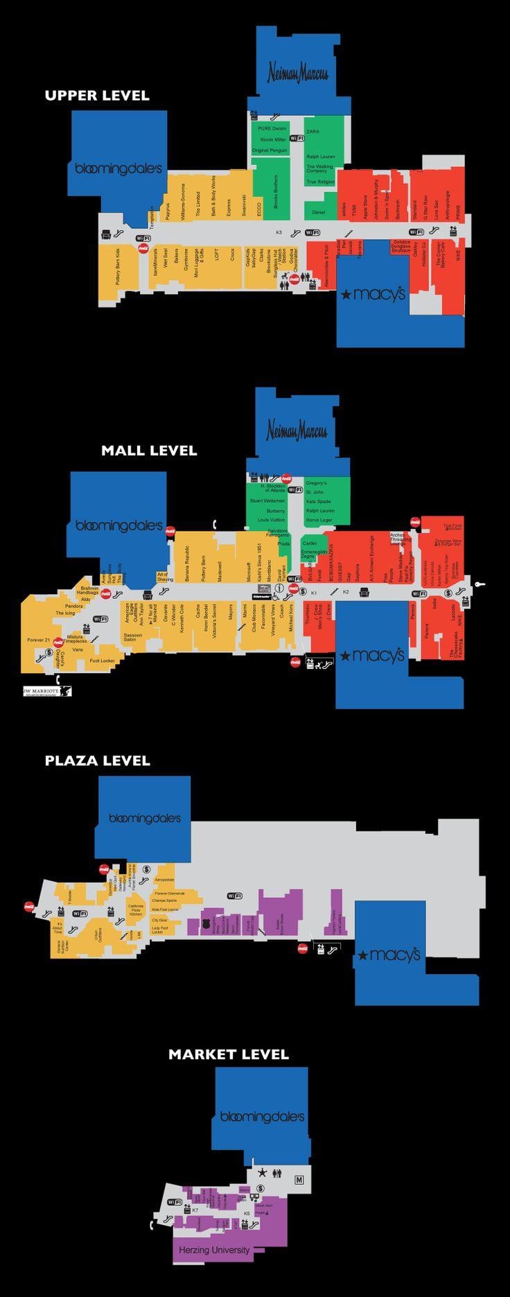 Lenox square bevásárlóközpont térkép