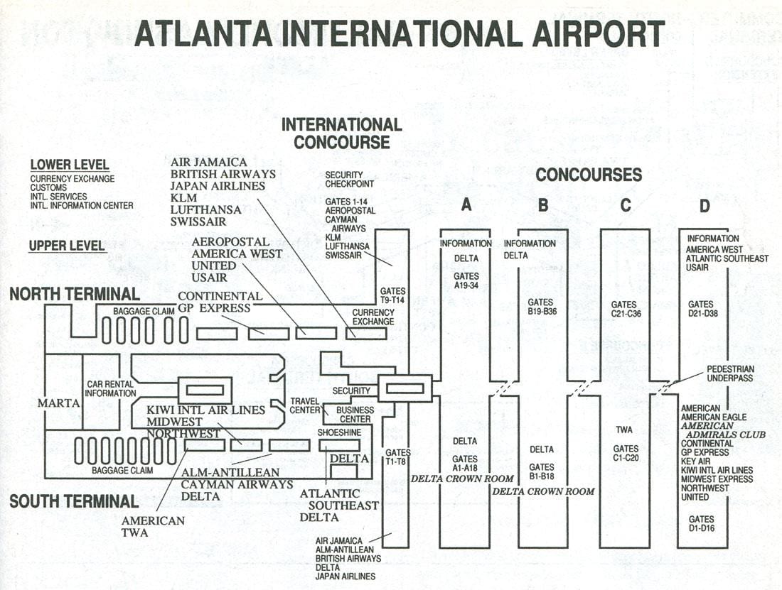 térkép atl airport