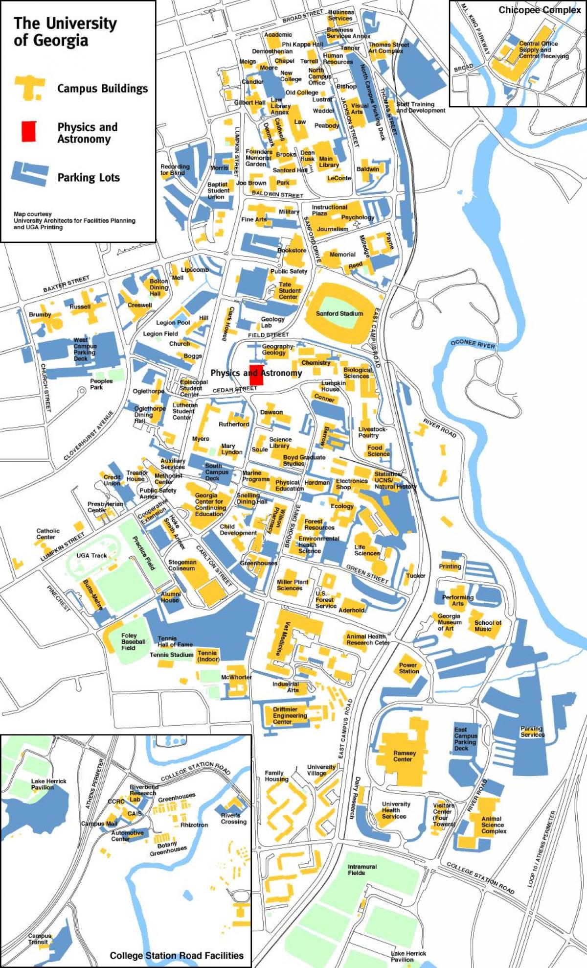 University of Georgia térkép