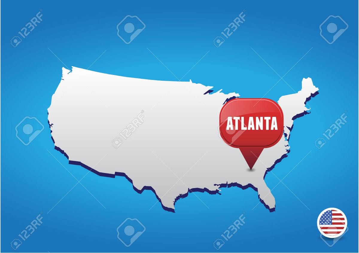 Atlanta, USA térkép