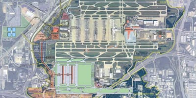 Atlanta Georgia repülőtér térkép