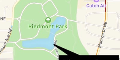 Piedmont park térkép