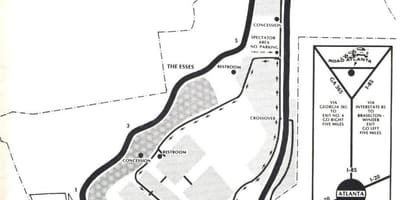Térkép road Atlanta pályán
